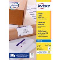 Witte adreslabels Avery - Inkjetprinter - Avery