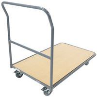 Chariot acier dossier fixe - Capacité 250 kg - Manutan Expert