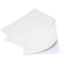 Cartes à imprimer PVC blanches - 1 face adhésive - Lot de 100- Sogedex