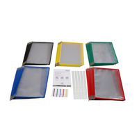 Poche à pivot A4 assorti - par 50 et 25 cavaliers de 50 mm - Tarifold