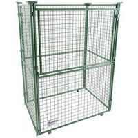 Rehausse-palette empilable vert - 1/2 côté rabattable - Manutan Expert