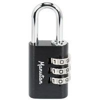 Cadenas de sécurité à code, Anse Ø: 5 mm, Nb de molettes: 3, Longueurs: 28.3 mm, Hauteur: 41.4 mm