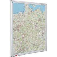 Landkaart whiteboard Softline profiel, Duitsland Wegenkaart - Smit Visual