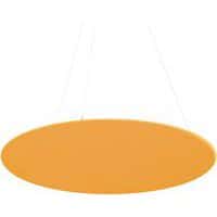 Panneau de plafond rond en feutre PET acoustique jaune - Smit Visual