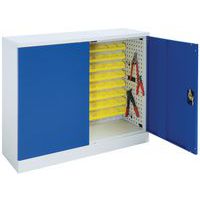 Armoire à portes battantes en kit avec panneau - Basse - Manutan