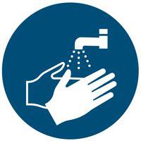 Gebodsbord - Handen wassen verplicht - Hard