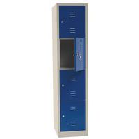 Vestiaire multicases, Type de vestiaire: À casiers, Matériau: Acier, Nb de cases/colonne: 4 (spécial casque)