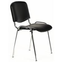 Stoel Fancy - Vinyl - Verchroomde structuur - Manutan