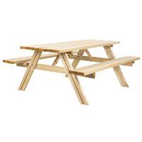 Klassieke picknicktafel licht 74 kg - Manutan