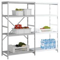 Rayonnage alimentaire aluminium Norme 12 - Tablette polystyrol - Hupfer