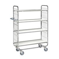 Flexibele Etagewagen 4 plateaus verstelbaar KM8000-4 - Kongamek