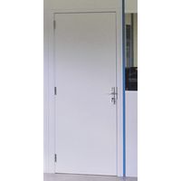 Porte battante pour cloisons d'atelier mélaminé - Panneau plein - Hauteur 2,53 m