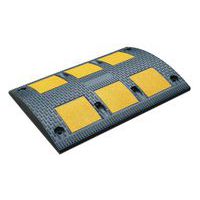 Verkeersdrempelmodule, zwart met geel - 30 t