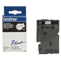 Labelcassette voor labelprinters Brother - Breedte 12 mm