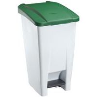 Mobiele afvalbak met pedaal - 60 l - Manutan