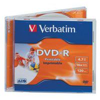 DVD-R bedrukbaar 16x - set van 10 Verbatim