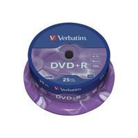 DVD+R 16X Matt Silver - set van 25 en 50 - Verbatim