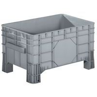 Stapelbare palletkist - Dichte wanden - Op poten - Manutan