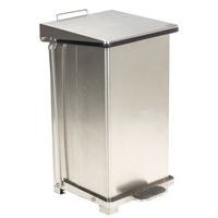 Industriële afvalbak met pedaal van rvs - 45 l of 90 l - Manutan