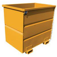 Container voor heftruck met kantelkop - Op sokkel - 500 tot 2000 L