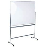 Gelakt magnetisch whiteboard, mobiel en keerbaar, Schrijfoppervlak: Gelakt, Hoogte: 120 cm, Magnetisch: ja