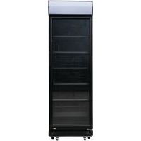 Display koelkast zwart-wit - 347L - deurslot display LED - Exquisit