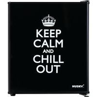 Mini koelkast zwart keep calm design - Husky