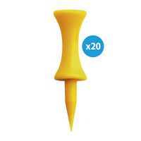 Tee van kunststof 25 mm – set van 20 - Boston Golf