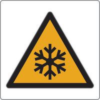 Waarschuwingsbord - Lage temperaturen en vorst - Aluminium