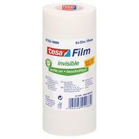Plakband TESA “Invisible” 33 m x 19 mm - Set van 6