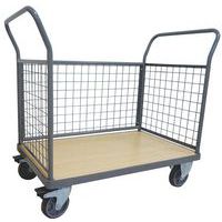Wagen met 3 gaaswanden - Draagvermogen 500 kg - Manutan