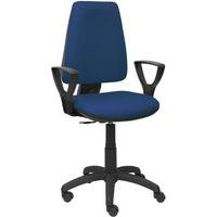 Bureaustoel Elche CP met vaste arm - nylon wiel - Piqueras y Crespo