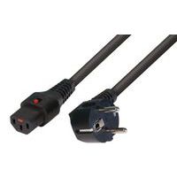 Netsnoer met franse stekker CEE7 / C13 vergrendeling 2 m