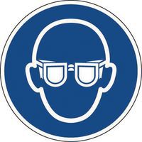 Gebodsbord - Veiligheidsbril verplicht - Manutan Expert
