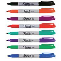 Permanente markeerstift fijn Sharpie - Etui 8 stuks assorti