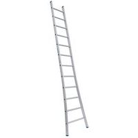 Enkelvoudige aluminium ladder Prima - 6 tot 16 treden - Solide