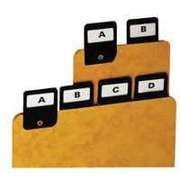 Tabkaarten A-Z - Indexering in de hoogte