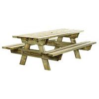Picknicktafel van dennenhout - Manutan