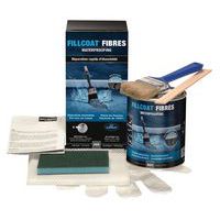 Kit fibres réparation étanchéité pour toiture tous supports gris foncé 1L - Rust-Oleum