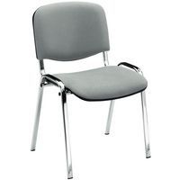 Stoel Fancy - Chroom en stof - Manutan