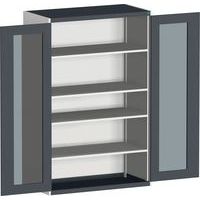 Kast met transparante deuren Cubio 1300x650x2000mm - Bott