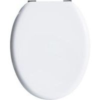 Toiletbril MDF - Wit - Roestvrijstalen scharnieren - Arvix