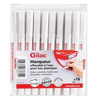 Marker uitwisbaar met water - set van 10 - GILAC