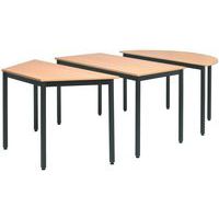 Table de réunion modulaire universelle - Trapèze - Manutan