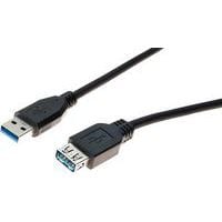 Verlengkabel USB 3.0 type A en A zwart - 3 m