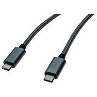 Kabel USB 3.1 Gen2 Type-C en Type-C zwart - 1 m
