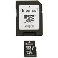 Kaart MicroSDXC UHS-I 64 GB klasse 10 - INTENSO