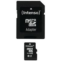 Kaart MicroSDHC 8 GB klasse 10 - INTENSO