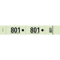 Boekje met 50 vestiairetickets 3 luiken-perforaties-20x3cm-Exacompta