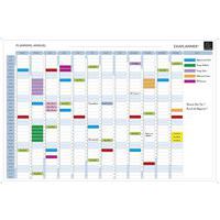 Exacompta Magnetisch Jaarplanner 90x59 Cm - Droog Wisbaar Met Accessoires - Wit